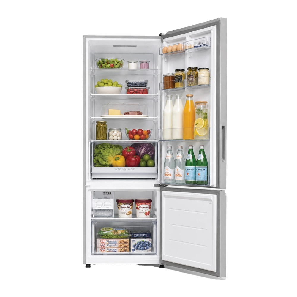 Haier 445L 1 Star Inox Steel Bottom Mount Ref